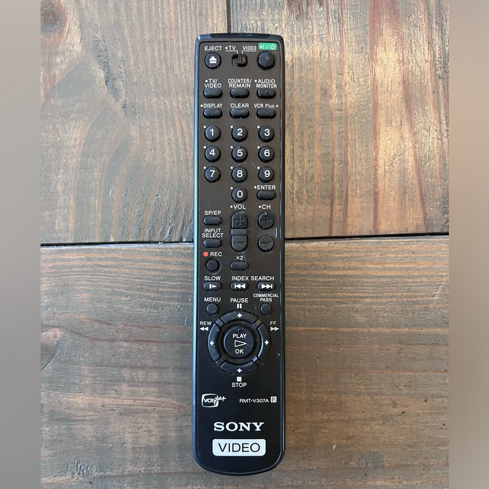 Genuine Sony Remote Control RMT-V307A Video VCR Plus+ - Tested